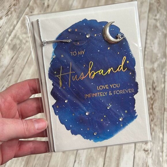 TO MY HUSBAND Valentine’s Day Card Love you Infinitely Papersong Brand New NWT - Picture 1 of 6